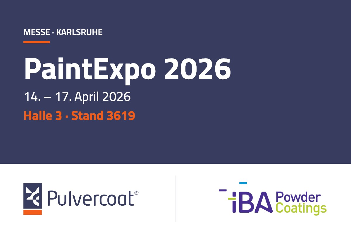 PaintExpo 2026 in Karlsruhe – Pulvercoat and IBA Powder Coatings, Hall 3, Booth 3619